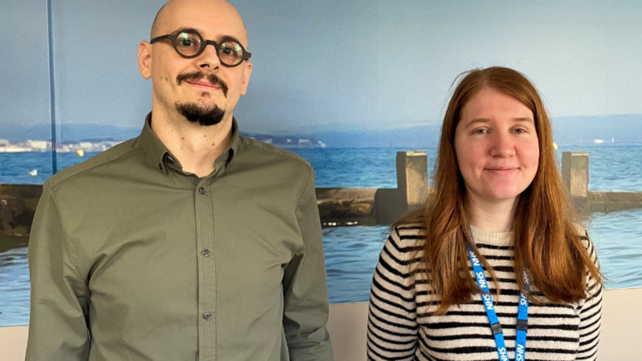 Alexandru Farcas and Ivanna Stakhiv, Junior Pharmacists, QEHKL