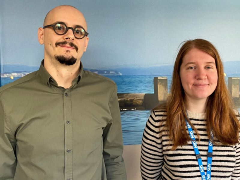 Alexandru Farcas and Ivanna Stakhiv, Junior Pharmacists, QEHKL